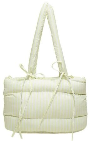 Casual Day Outfits, Easy Trendy Outfits Puffer Striped Shoulder Bag