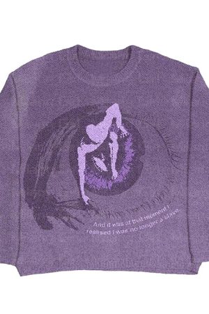 Casual Day Outfits, Easy Trendy Outfits Purple Eye Aesthetic Sweater