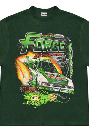 Casual Day Outfits, Easy Trendy Outfits Racing Car Graphic T-Shirt