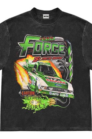 Casual Day Outfits, Easy Trendy Outfits Racing Car Graphic T-Shirt