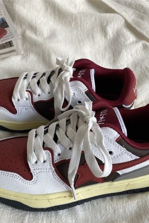 Casual Day Outfits, Easy Trendy Outfits Red & Grey Shooting Star Sneakers