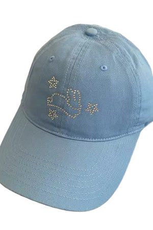 Casual Day Outfits, Easy Trendy Outfits Rhinestone Bunny Y2K Cap