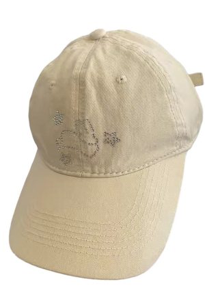 Casual Day Outfits, Easy Trendy Outfits Rhinestone Bunny Y2K Cap