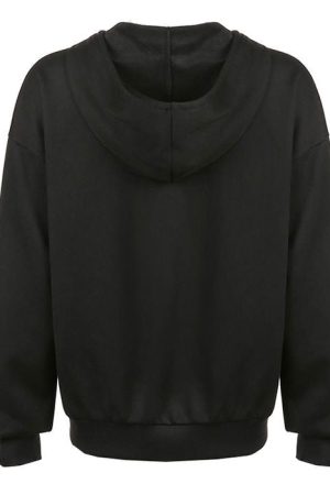 Casual Day Outfits, Easy Trendy Outfits Rhinestone Skeleton Hoodie