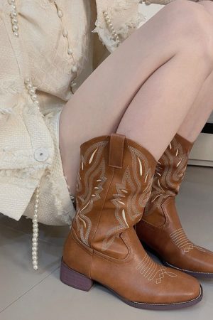 Casual Day Outfits, Easy Trendy Outfits Road To Rideout Embroidery Cowboy Boots