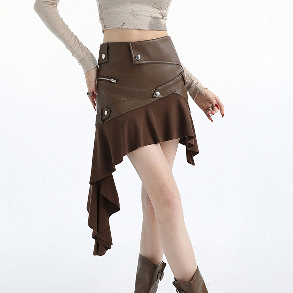Casual Day Outfits, Easy Trendy Outfits Rock The Scene Asymmetric Leather Skirt Casual Day Outfits, Easy Trendy Outfits Rock The Scene Asymmetric Leather Skirt