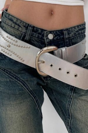 Casual Day Outfits, Easy Trendy Outfits Rock The Scene Metal Rivet Belt