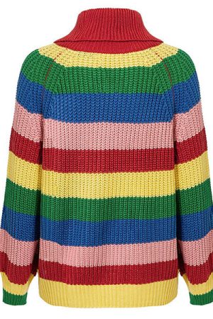 Casual Day Outfits, Easy Trendy Outfits Roll Neck Rainbow Jumper