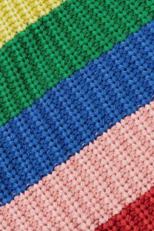 Casual Day Outfits, Easy Trendy Outfits Roll Neck Rainbow Jumper