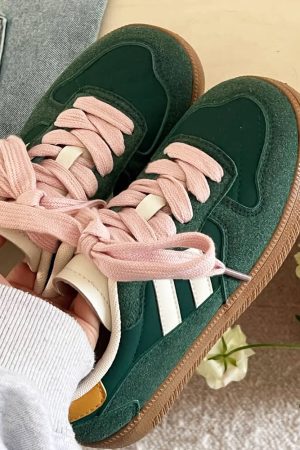 Casual Day Outfits, Easy Trendy Outfits Saturday School Sneakers in Green
