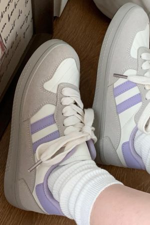 Casual Day Outfits, Easy Trendy Outfits Saturday School Sneakers in Lavender