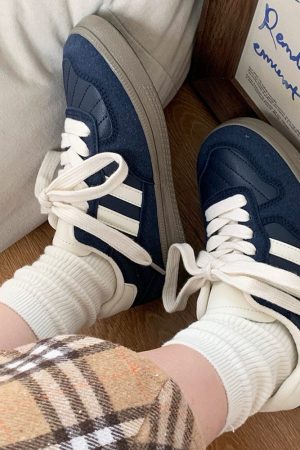 Casual Day Outfits, Easy Trendy Outfits Saturday School Sneakers in Navy