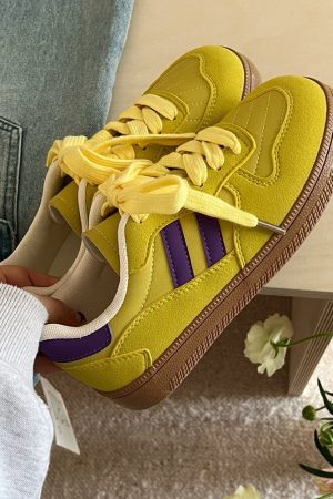Casual Day Outfits, Easy Trendy Outfits Saturday School Sneakers in Yellow