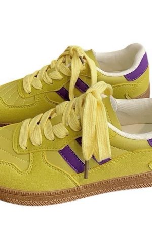 Casual Day Outfits, Easy Trendy Outfits Saturday School Sneakers in Yellow