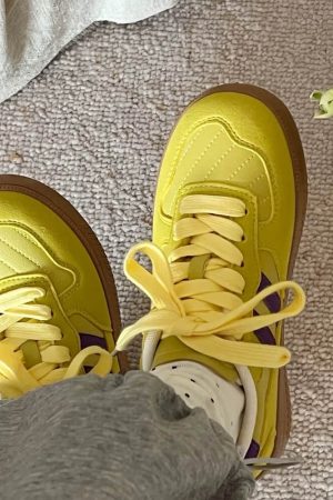 Casual Day Outfits, Easy Trendy Outfits Saturday School Sneakers in Yellow