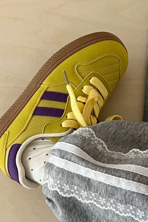 Casual Day Outfits, Easy Trendy Outfits Saturday School Sneakers in Yellow