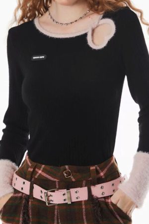 Casual Day Outfits, Easy Trendy Outfits Secret Crush Heart Cutout Top