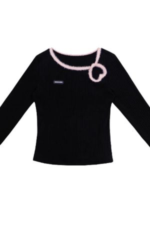 Casual Day Outfits, Easy Trendy Outfits Secret Crush Heart Cutout Top