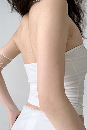 Casual Day Outfits, Easy Trendy Outfits Secret Crush Heart Tube Top