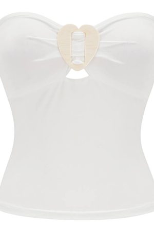 Casual Day Outfits, Easy Trendy Outfits Secret Crush Heart Tube Top