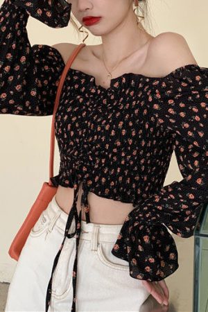 Casual Day Outfits, Easy Trendy Outfits Secret Garden Crop Top