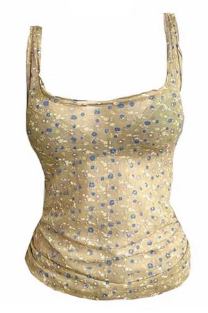 Casual Day Outfits, Easy Trendy Outfits Secret Garden Mesh Tank Top