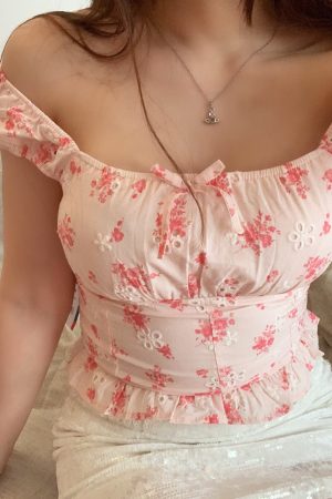 Casual Day Outfits, Easy Trendy Outfits Secret Garden Milkmaid Top