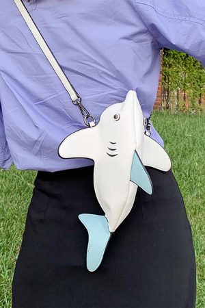 Casual Day Outfits, Easy Trendy Outfits Shark-Shaped Crossbody Bag