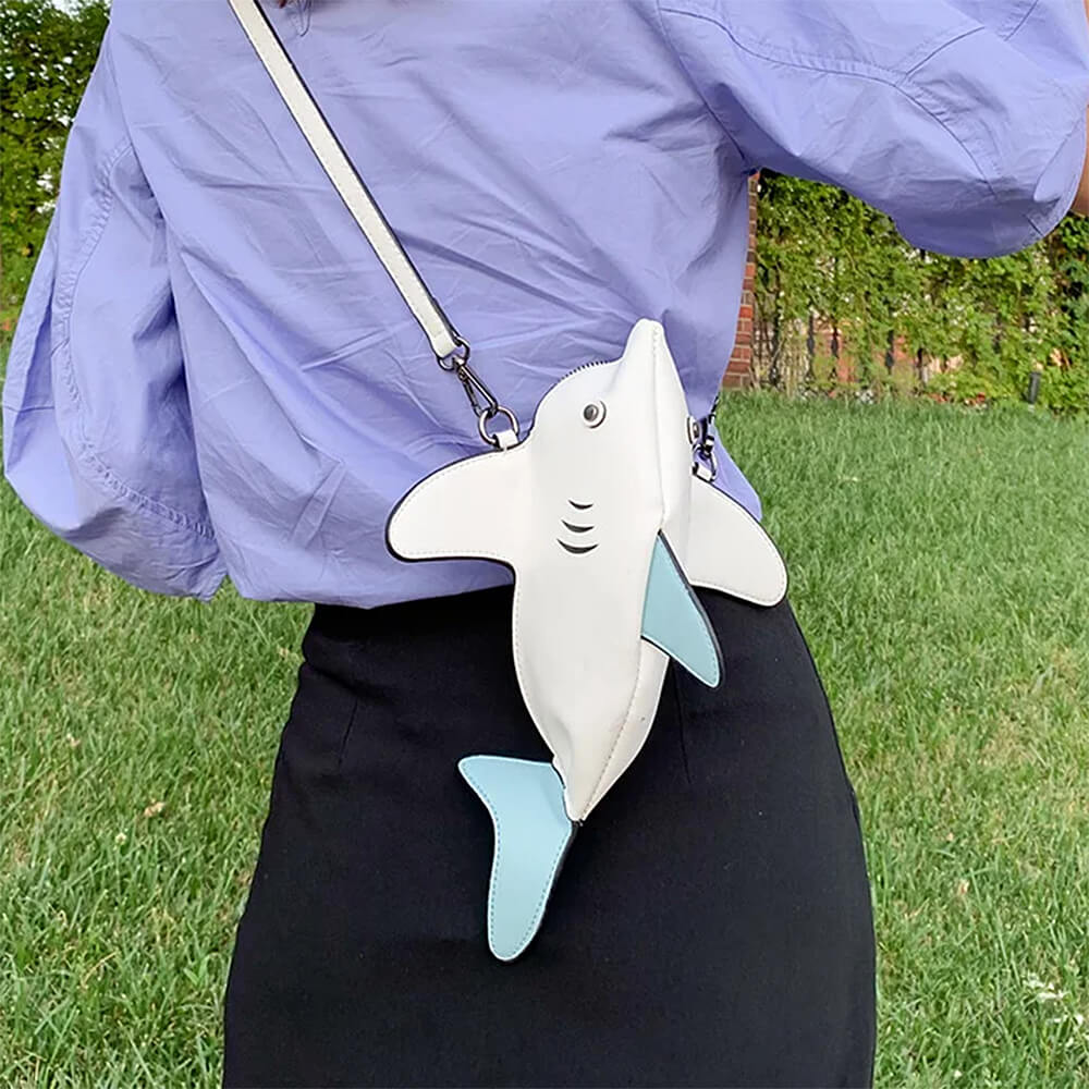 Casual Day Outfits, Easy Trendy Outfits Shark-Shaped Crossbody Bag Casual Day Outfits, Easy Trendy Outfits Shark-Shaped Crossbody Bag