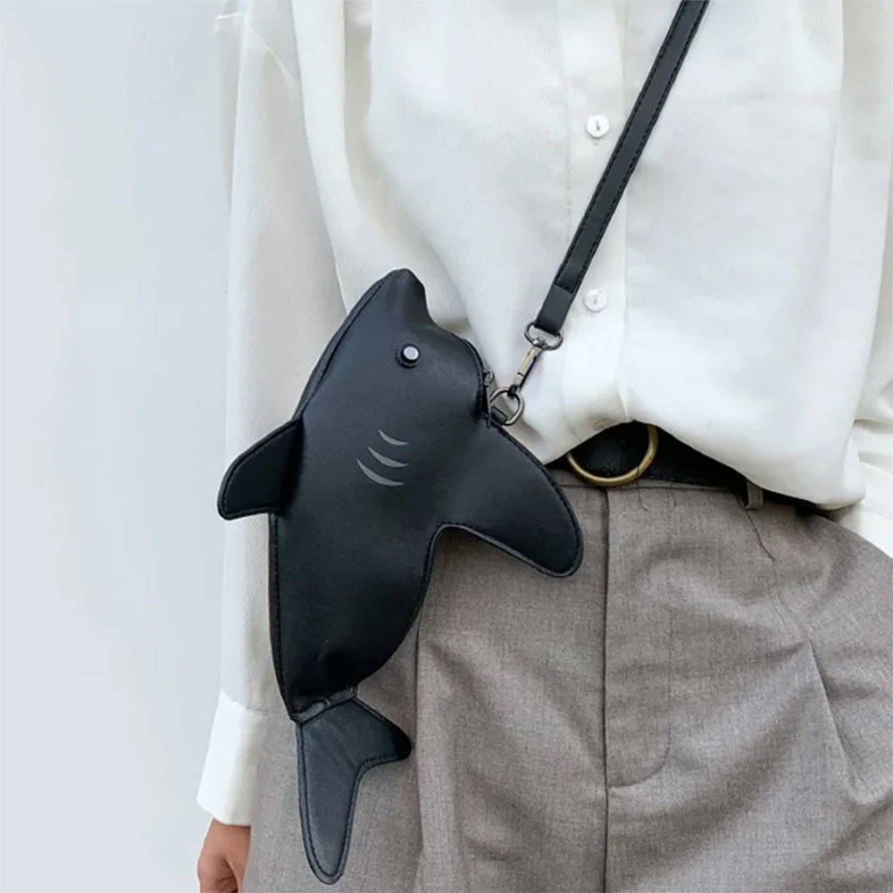Casual Day Outfits, Easy Trendy Outfits Shark-Shaped Crossbody Bag Casual Day Outfits, Easy Trendy Outfits Shark-Shaped Crossbody Bag