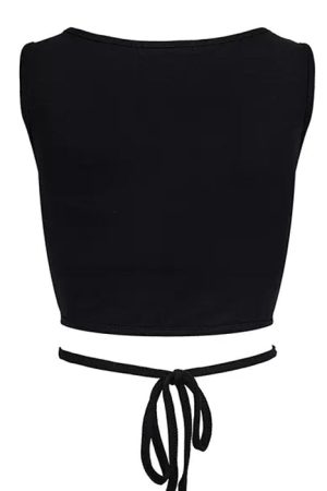 Casual Day Outfits, Easy Trendy Outfits She's a Danger Cutout Crop Top