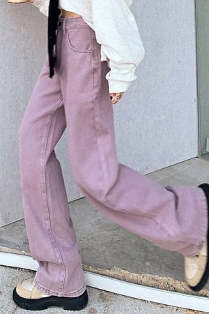 Casual Day Outfits, Easy Trendy Outfits Skater Girl Lavender Jeans