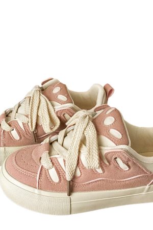 Casual Day Outfits, Easy Trendy Outfits Skater Girl Pink Sneakers
