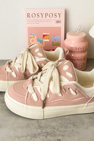 Casual Day Outfits, Easy Trendy Outfits Skater Girl Pink Sneakers