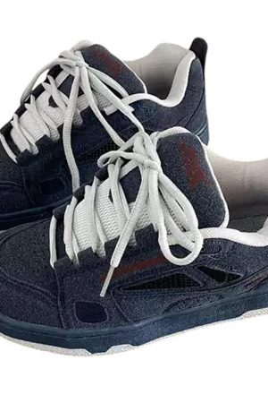 Casual Day Outfits, Easy Trendy Outfits Skater Girl Sneakers in Navy