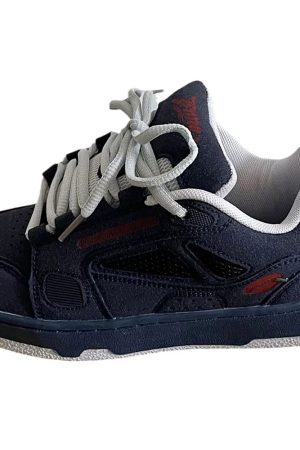 Casual Day Outfits, Easy Trendy Outfits Skater Girl Sneakers in Navy