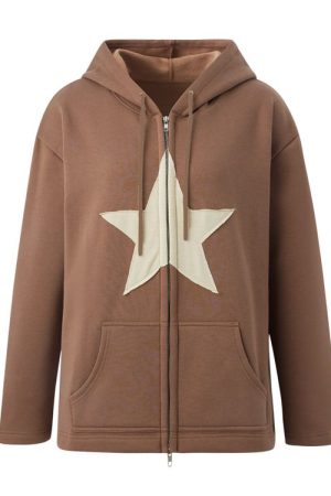 Casual Day Outfits, Easy Trendy Outfits Skater Girl Star Hoodie
