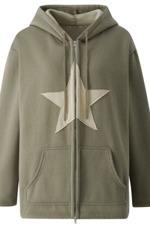 Casual Day Outfits, Easy Trendy Outfits Skater Girl Star Hoodie