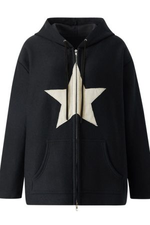 Casual Day Outfits, Easy Trendy Outfits Skater Girl Star Hoodie