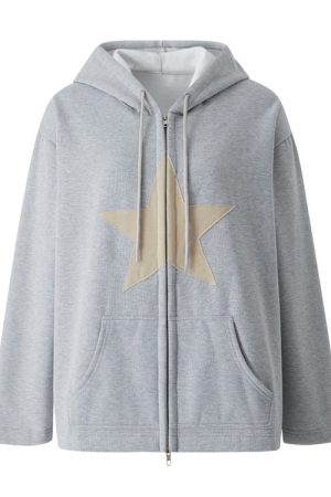 Casual Day Outfits, Easy Trendy Outfits Skater Girl Star Hoodie