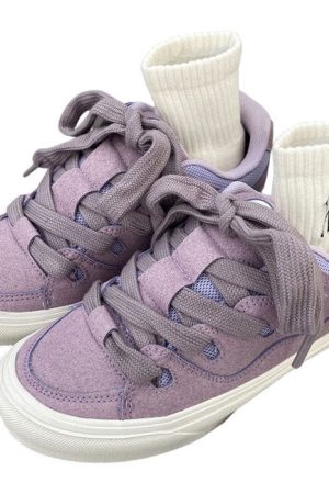 Casual Day Outfits, Easy Trendy Outfits Skater Lavender Sneakers