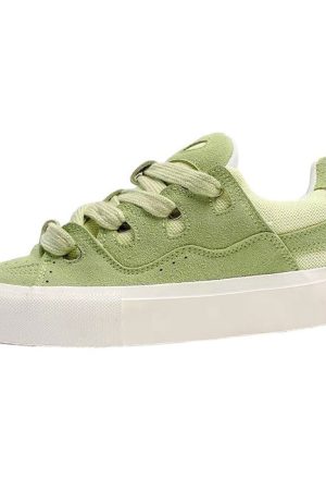 Casual Day Outfits, Easy Trendy Outfits Skater Light Green Sneakers