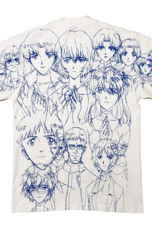 Casual Day Outfits, Easy Trendy Outfits Sketch Anime Print T-Shirt
