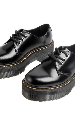 Casual Day Outfits, Easy Trendy Outfits Skippin' School Platform Boots