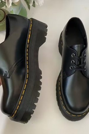 Casual Day Outfits, Easy Trendy Outfits Skippin' School Platform Boots