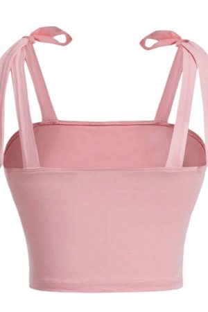 Casual Day Outfits, Easy Trendy Outfits Soft Girl Bow Ties Top