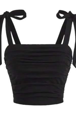 Casual Day Outfits, Easy Trendy Outfits Soft Girl Bow Ties Top