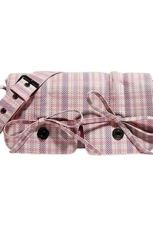 Casual Day Outfits, Easy Trendy Outfits Soft Girl Plaid Mini Shoulder Bag