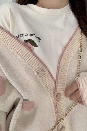 Casual Day Outfits, Easy Trendy Outfits Soft Peach Cardigan