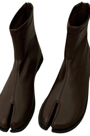 Casual Day Outfits, Easy Trendy Outfits Split Toe Tabi Flat Boots